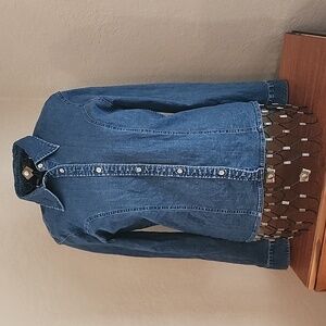 Limited Jeans Women's Denim Long Sleeve Button Shirt Size Medium